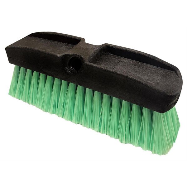 Universal 10" Green Vehicle Wash Brush, designed for efficient and safe cleaning of vehicles with durable bristles for effective scrubbing.