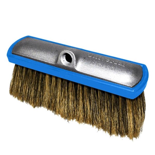 Universal Brush Hogs Hair Foam Brush with Aluminum Casting and Blue