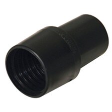 Mr. Nozzle Black 1.5" x 1.5" Vacuum Hose Swivel Cuff, designed for secure and flexible hose connections in car wash vacuum systems.