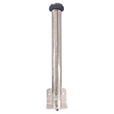 CWS Stainless Steel 26" Flexible Wand Holder with Bumper, designed for durable and safe wand storage in car wash environments.